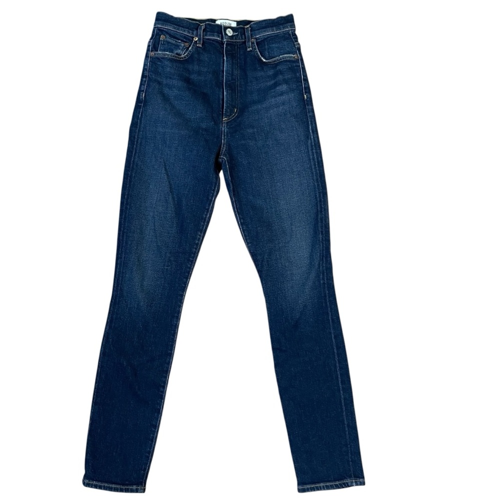 Agolde‎ Jeans Womans Sz.25 Dark Blue Pinch Waist High Rise Jeans Classic Denim